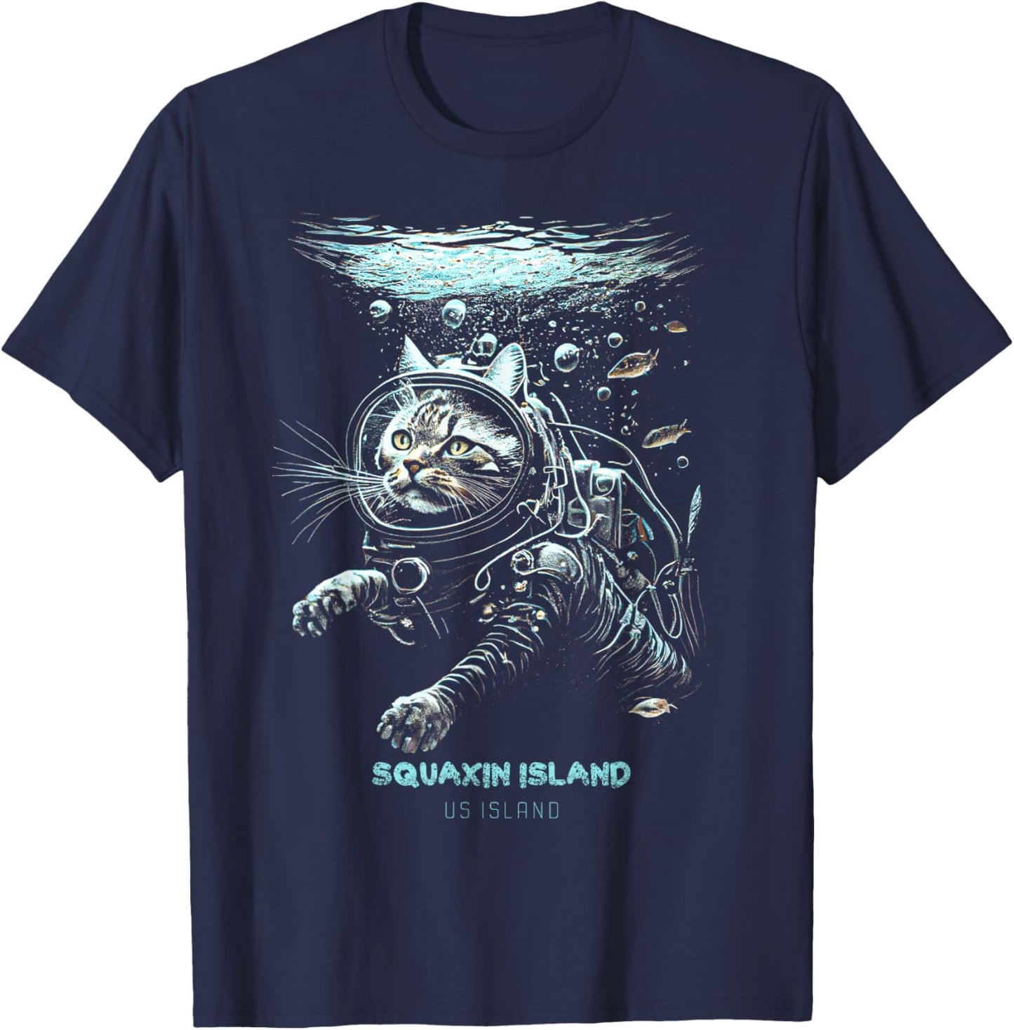 Squaxin Island US Island T-Shirt - T-Shirt | Navy