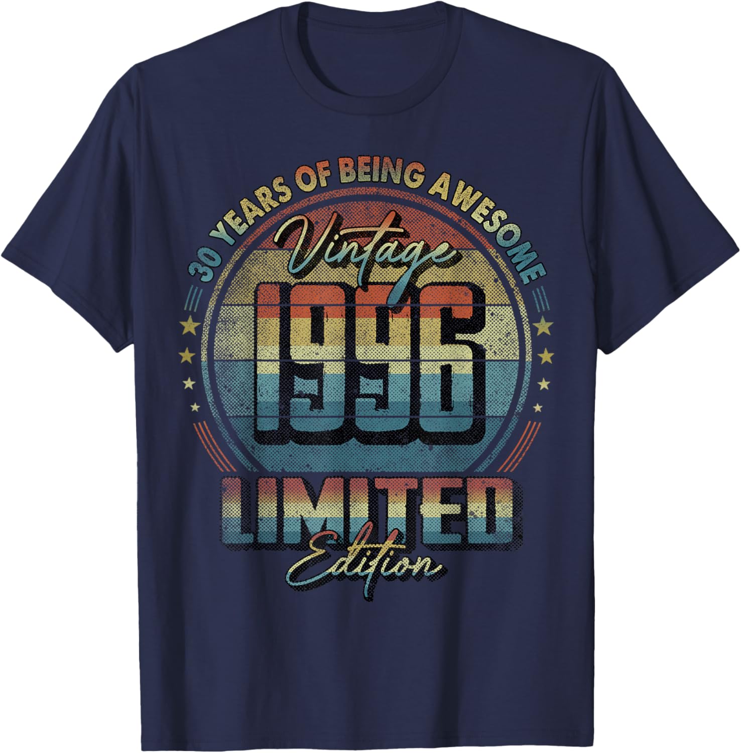 Vintage 1996 Limited Edition Shirt 30 Year Old 30th Birthday T-Shirt - T-Shirt | Navy