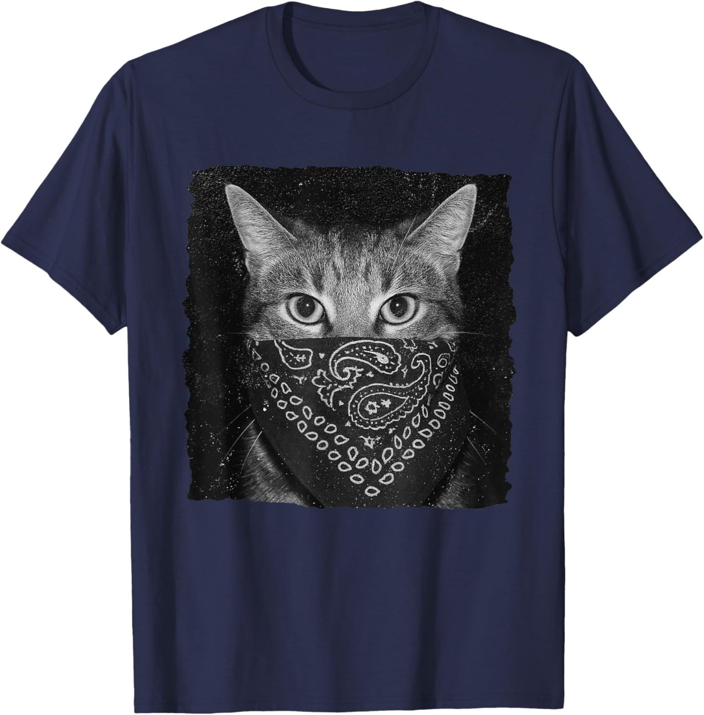 Banada Mask Cat Meme Cat Lover Cat Person Cat Mom Cat Dad T-Shirt - T-Shirt | Navy