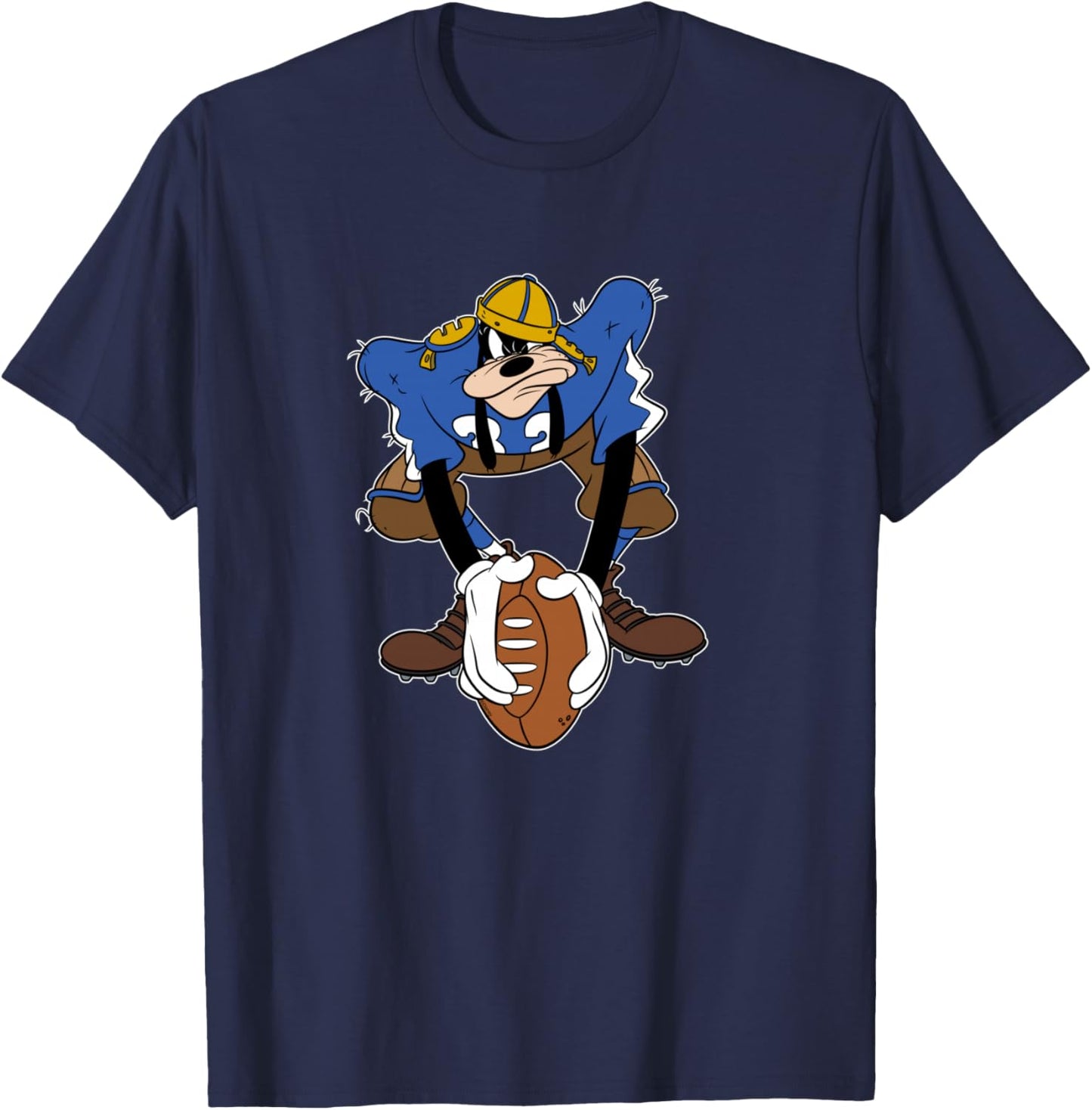 Disney Sports Goofy Football Team Player Manche Longue T-Shirt - T-Shirt | Navy