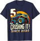 Birthday Monster Truck 5 year Old Boys 5th Party Born 2020 T-Shirt - T-Shirt | Navy