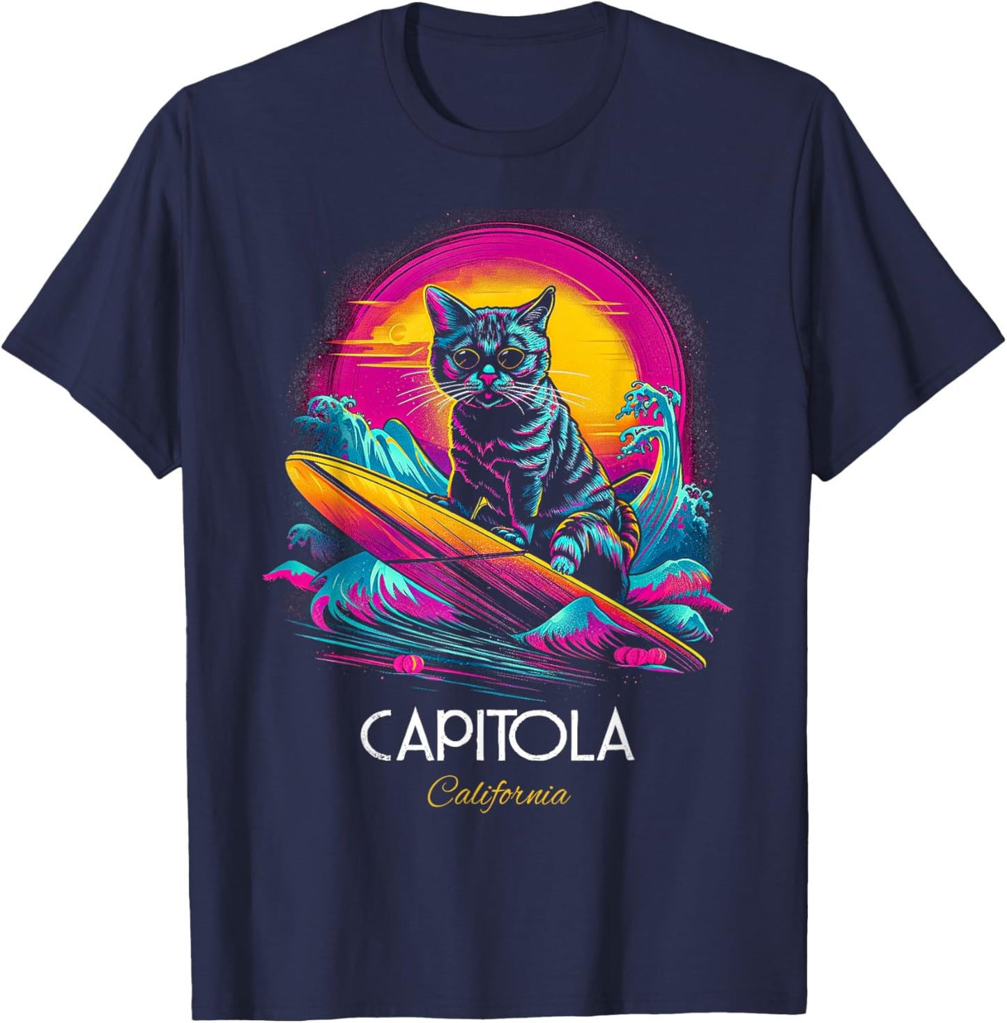 Capitola California T-Shirt - T-Shirt | Navy
