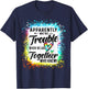 Apparently We're Trouble When We are Together Bestie Tie Dye T-Shirt - T-Shirt | Navy