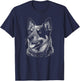 Australian Cattle Dog Blue Heeler Art and Men T-Shirt - T-Shirt | Navy