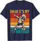 Kids 7 Year Old Birthday Dabbing Boy Bruh It's My 7th Birthday T-Shirt - T-Shirt | Navy