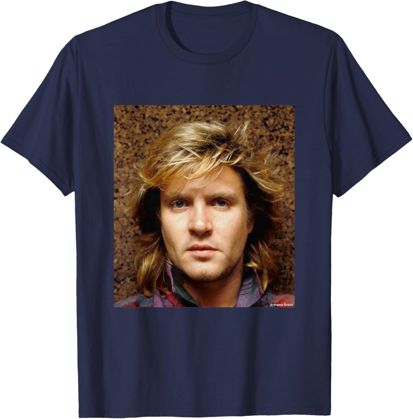 Simon Le Bon 80s Hair Duran Duran By Virginia Turbett T-Shirt - T-Shirt | Navy
