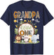 Grandpa Of The Wild One 1St Birthday Kids Safari Woodland T-Shirt - T-Shirt | Navy
