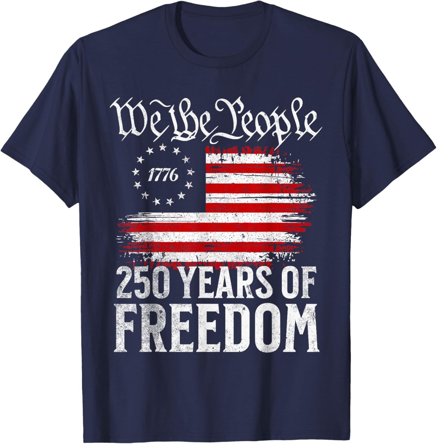 We The People 250 Years T-Shirt - T-Shirt | Navy