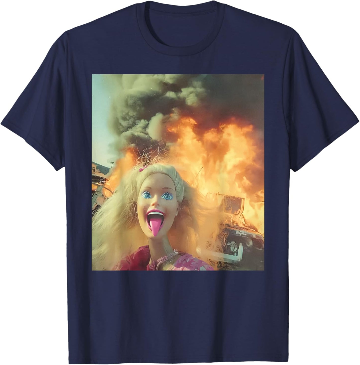 Disgusted Face Meme Doll Babe X Only Baby Love Date Fans T-Shirt - T-Shirt | Navy