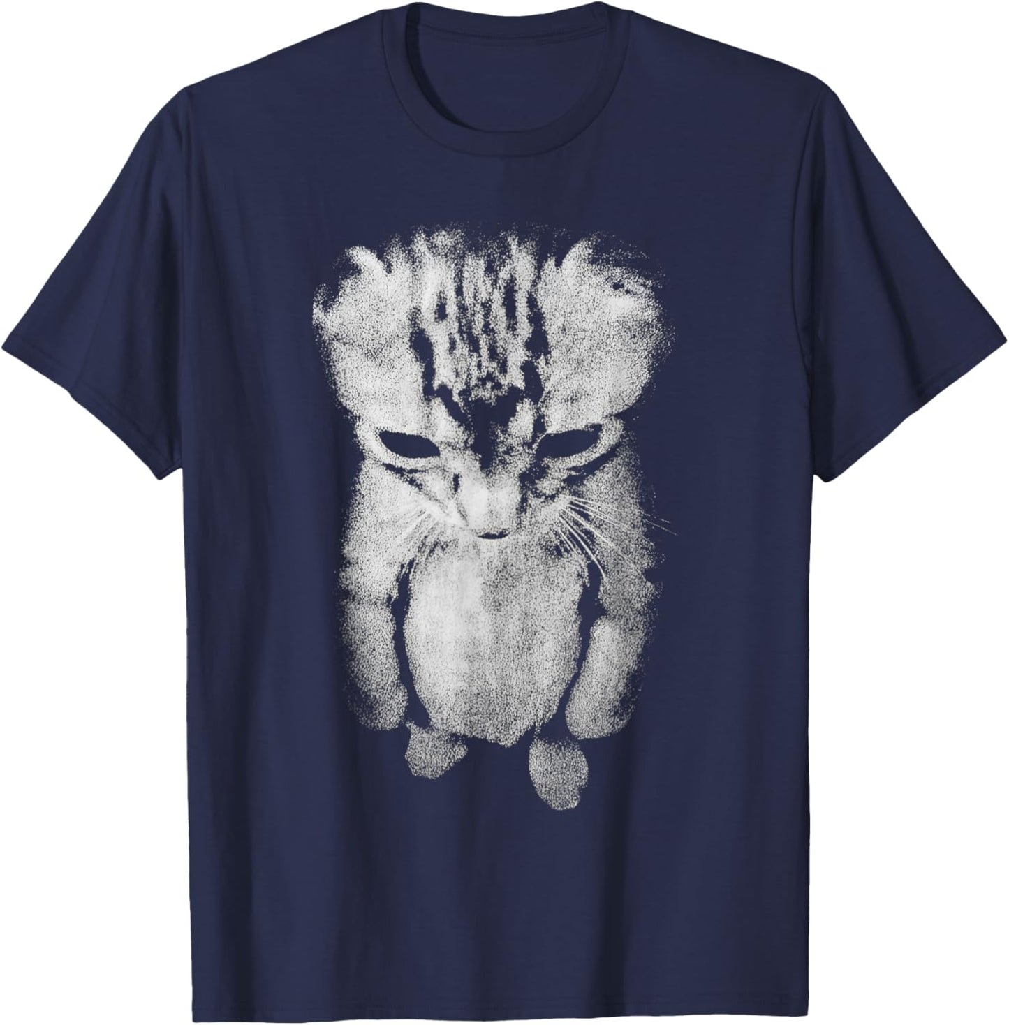 EL Gato Munchkin Kitten Funny Sad Crying Cat Meme Cat Lovers T-Shirt - T-Shirt | Navy
