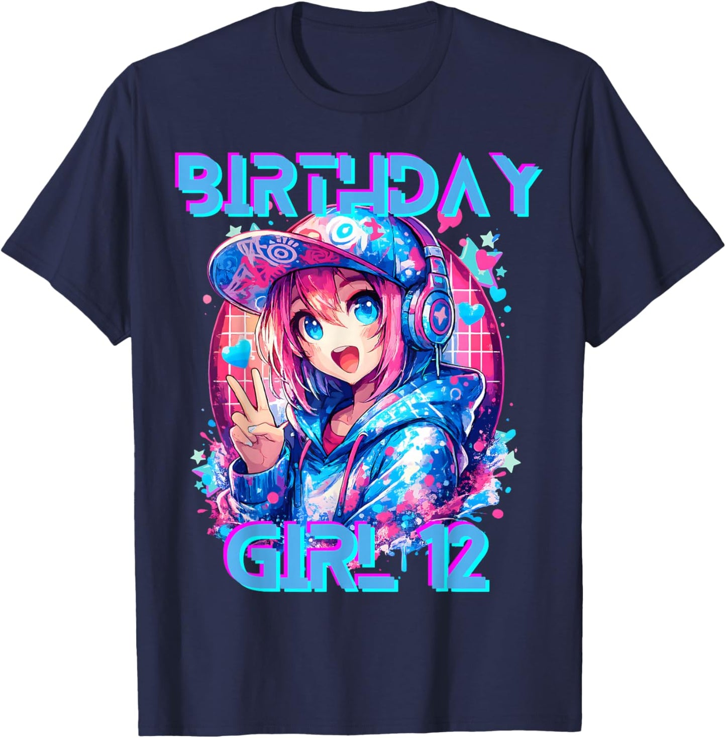 I'm The K Pop Birthday Girl k-Pop Fête d'anniversaire 12 Ans T-Shirt - T-Shirt | Navy
