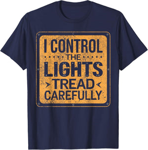 Light Crew Theater Manager Theatre Tech Crew Lights T-Shirt - T-Shirt | Navy