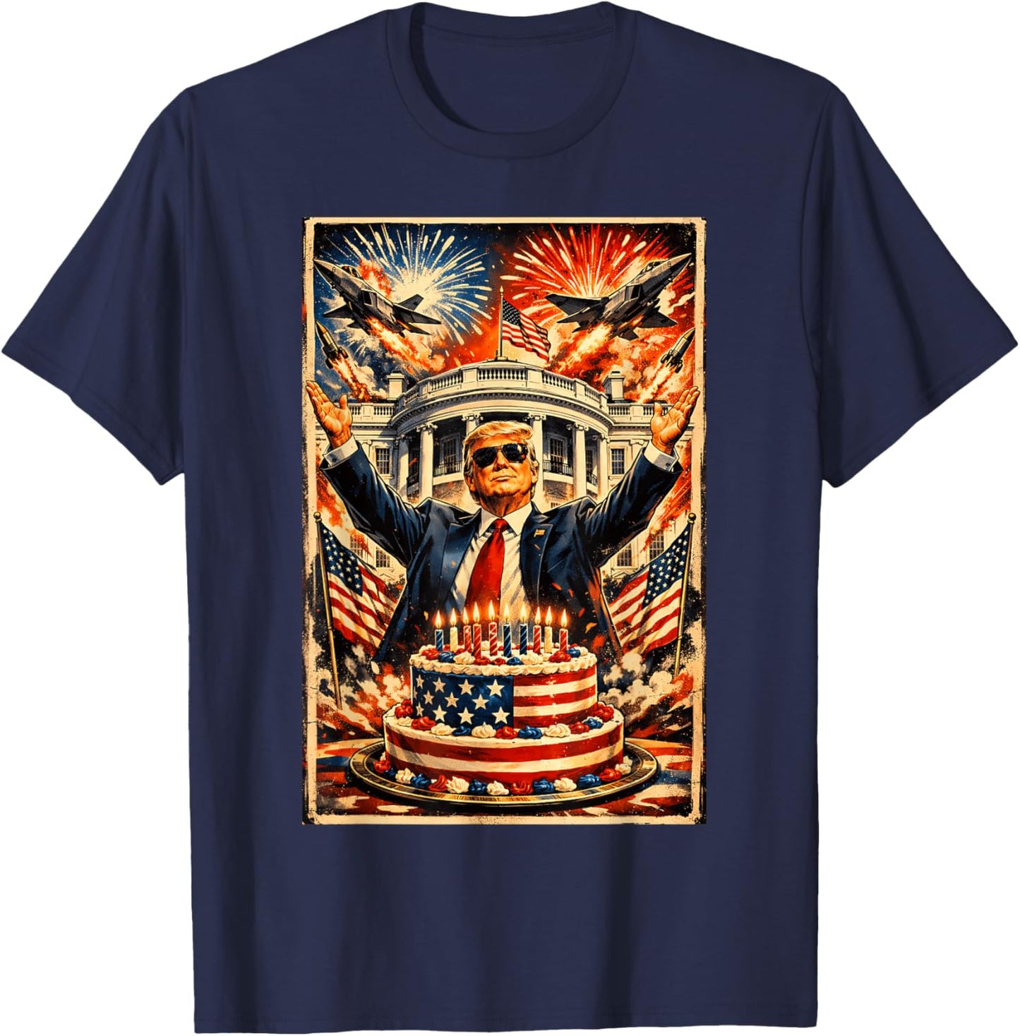 250th Anniversary United States America July 4th T-Shirt - T-Shirt | Navy