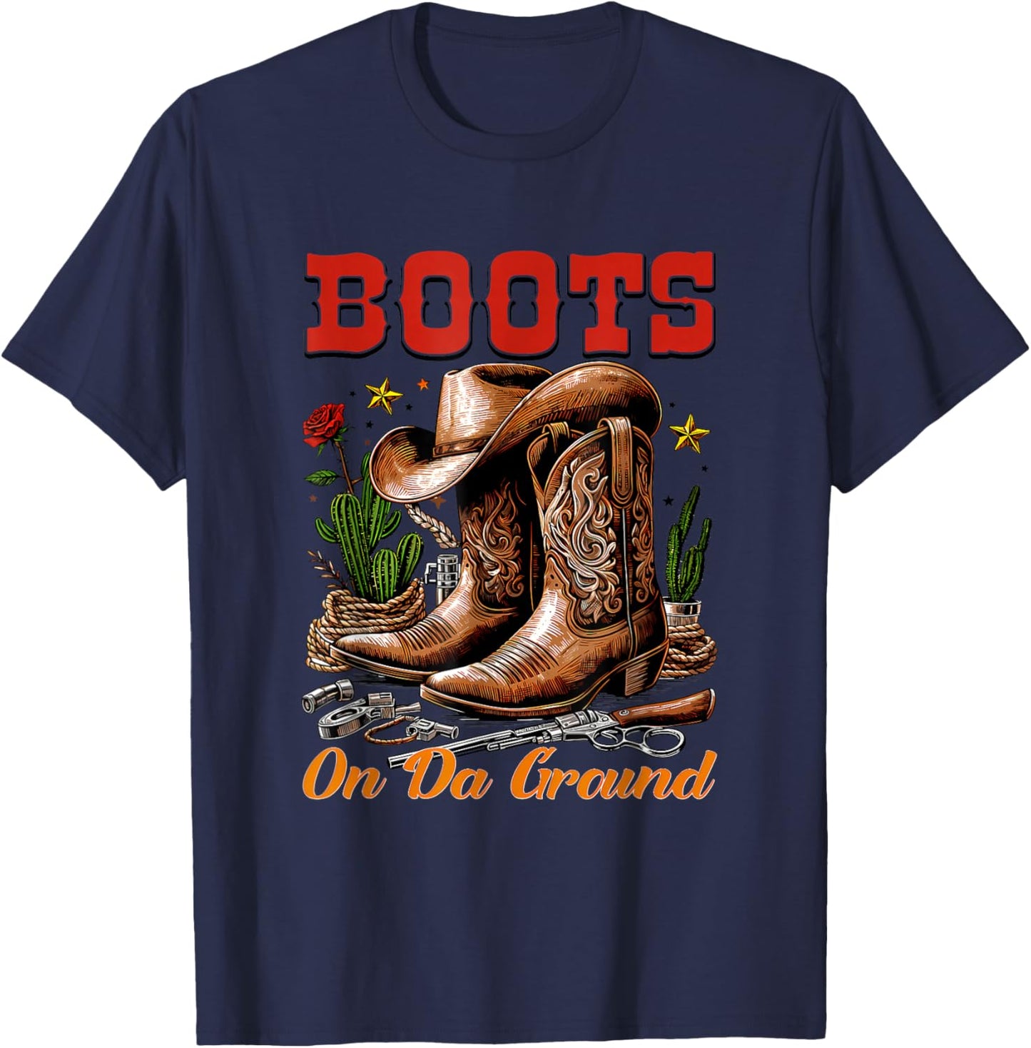 Boots On The Ground T-Shirt - T-Shirt | Navy