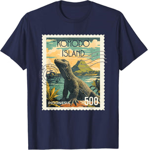 Komodo Island Souvenir / Komodo Island T-Shirt - T-Shirt | Navy