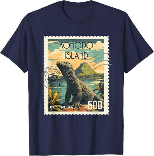 Komodo Island Souvenir / Komodo Island T-Shirt - T-Shirt | Navy