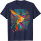 Hummingbird Indian Tribal Art Indigenous T-Shirt - T-Shirt | Navy