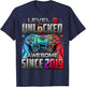 Level 6 Unlocked Awesome Since 2019 6th Birthday Gaming T-Shirt - T-Shirt | Navy