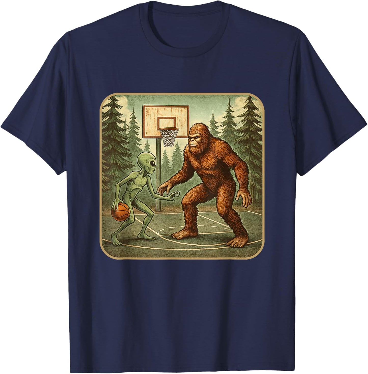 Basketball Shirt Graphic Basketball for Boys T-Shirt - T-Shirt | Navy
