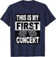 Retro This is My First Concert Shirt Kids Women T-Shirt - T-Shirt | Navy
