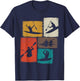 Kayaking Collage Kayaker Men Women Coach Youth T-Shirt - T-Shirt | Navy