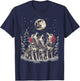 Wolf - Funny Merry Christmas Santa Matching Family Holiday T-Shirt - T-Shirt | Navy