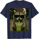 KI-generierter lustiger Gen-Z-Meme Matcha Latte-Waschbär im Retro-Look T-Shirt - T-Shirt | Navy