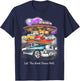 55 57 50 90s Chevys Bel Air TriFive Retro Classic car T-Shirt - T-Shirt | Navy