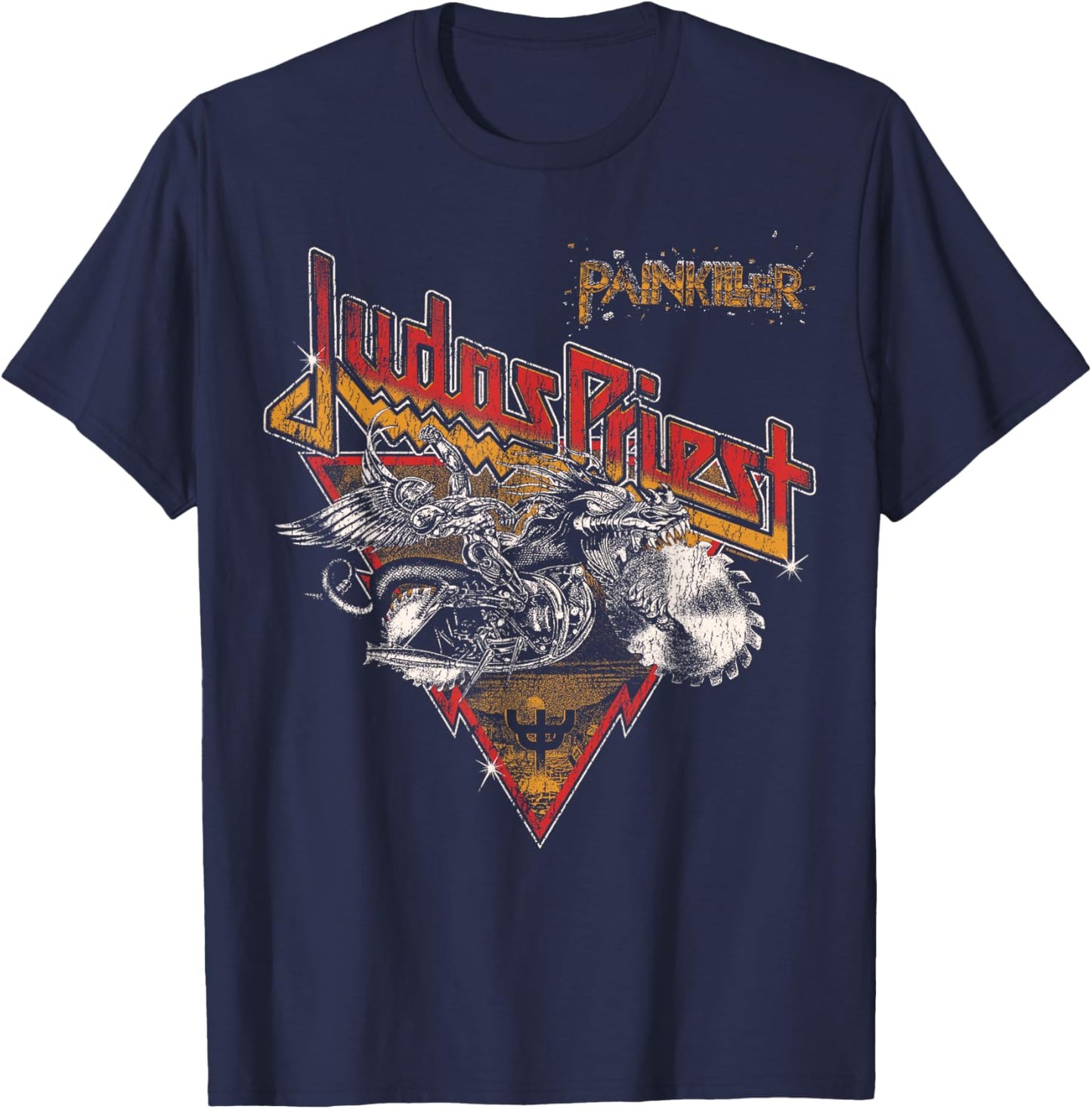 Judas Priest – Painkiller Triangle T-Shirt - T-Shirt | Navy