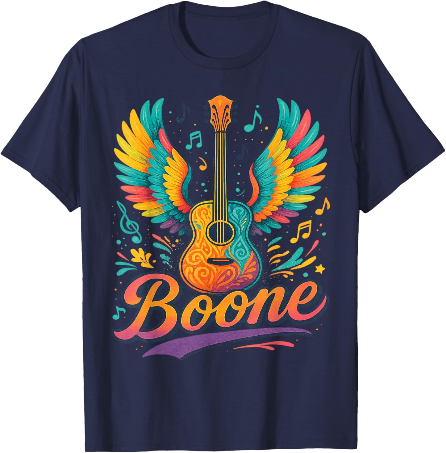Boone Personalized Name Vintage Retro Girls Woman Man T-Shirt - T-Shirt | Navy