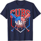 Vintage Cubs Name Personalized Retro Women Kid T-Shirt - T-Shirt | Navy