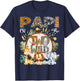 Papi Of The Two Wild Animal Safari 2Nd Birthday Party T-Shirt - T-Shirt | Navy