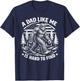 Funny Bigfoot A Dad Like Me is Hard to Find Father's Day T-Shirt - T-Shirt | Navy