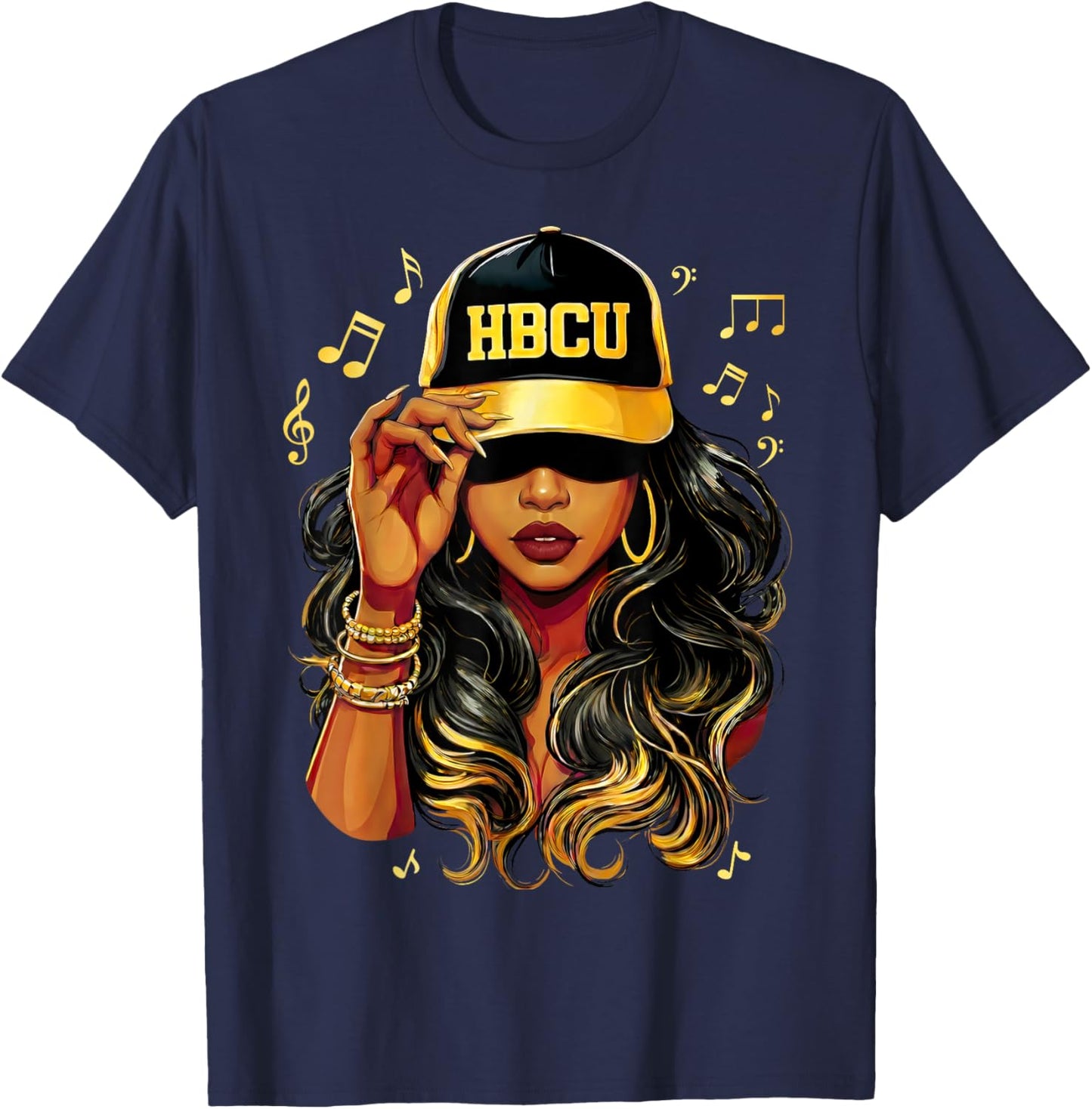 HBCU Historically Black College University Graduation Women T-Shirt - T-Shirt | Navy