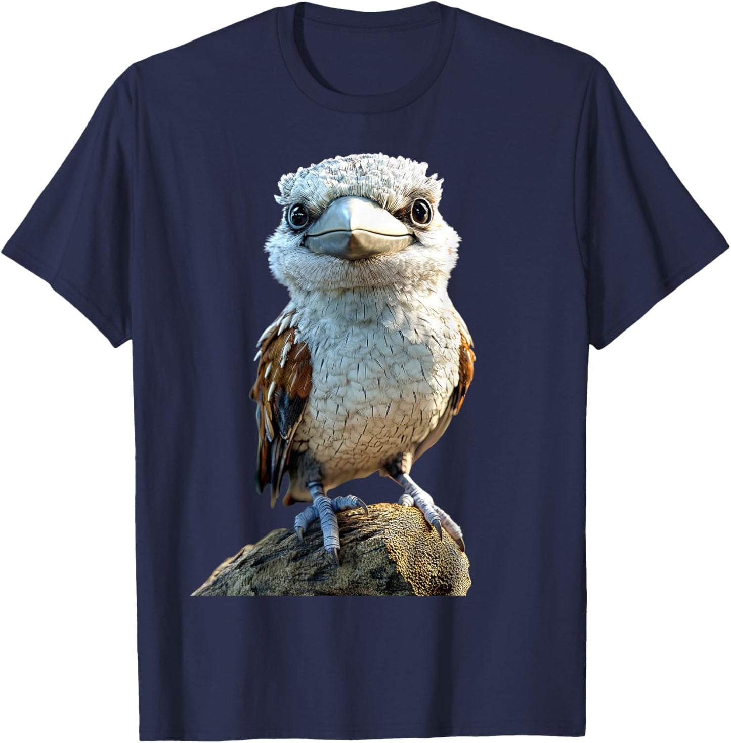 Kookaburra Bird Australien Birds Cute Laughing Kookaburra T-Shirt - T-Shirt | Navy
