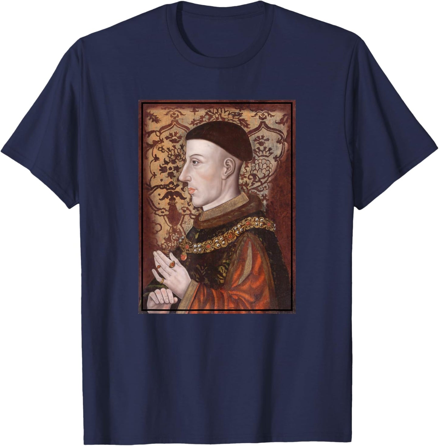 King Henry V Portrait (16th Century) T-Shirt - T-Shirt | Navy