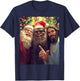 Funny Bigfoot Sasquatch Selfie Santa Jesus Xmas Christmas T-Shirt - T-Shirt | Navy