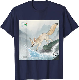 Algeria,Fennec, Manga, Algeria T-Shirt - T-Shirt | Navy