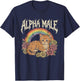 Alpha Male Kitten Funny Cat Rainbow Floral Meme Men T-Shirt - T-Shirt | Navy