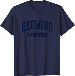 Redwood High School HS Visalia CA Retro T-Shirt - T-Shirt | Navy