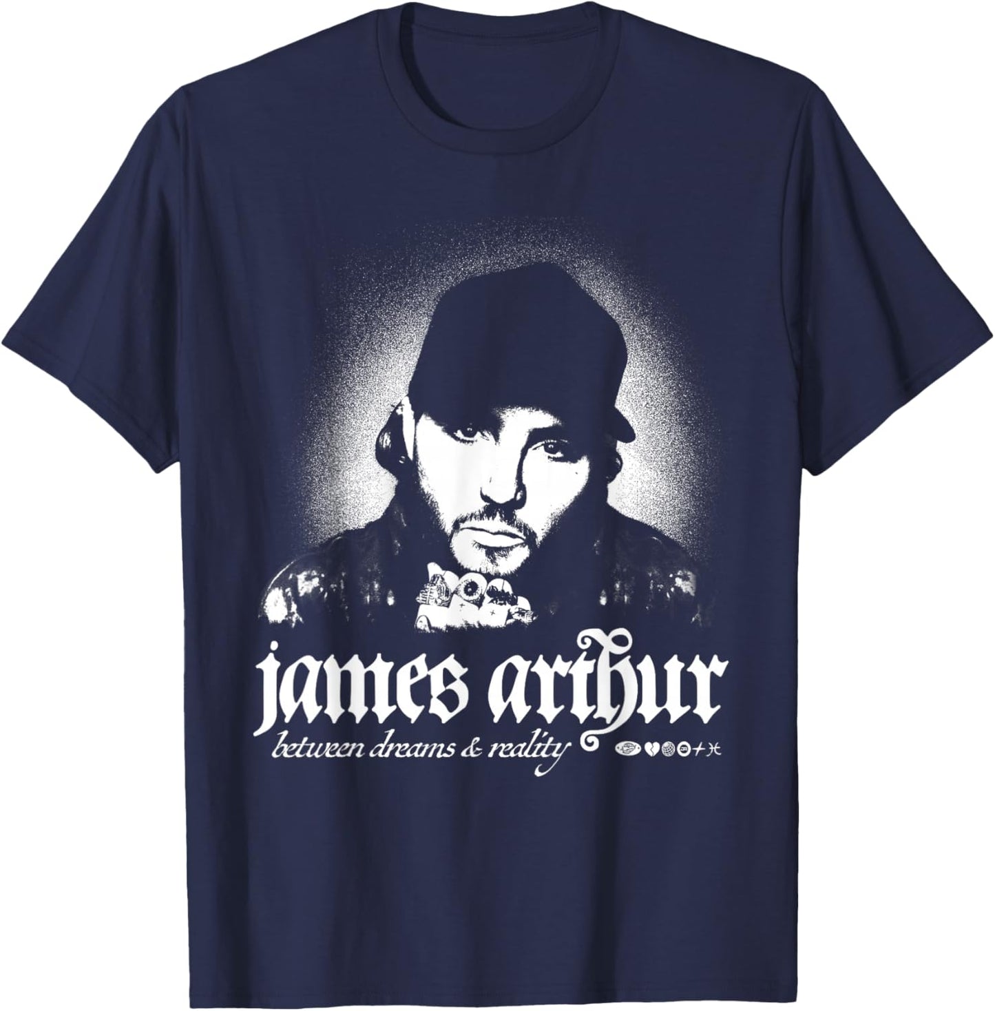 James Arthur Between Dreams and Reality T-Shirt - T-Shirt | Navy