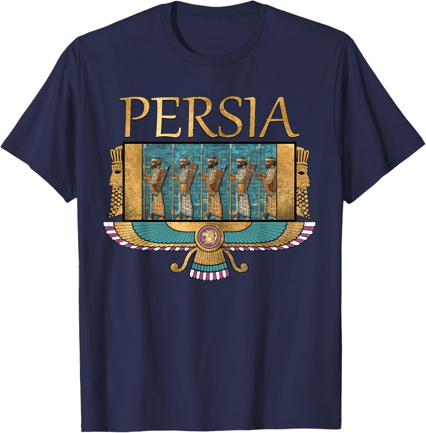 Ancient Persia Immortals of the Persian Empire T-Shirt - T-Shirt | Navy