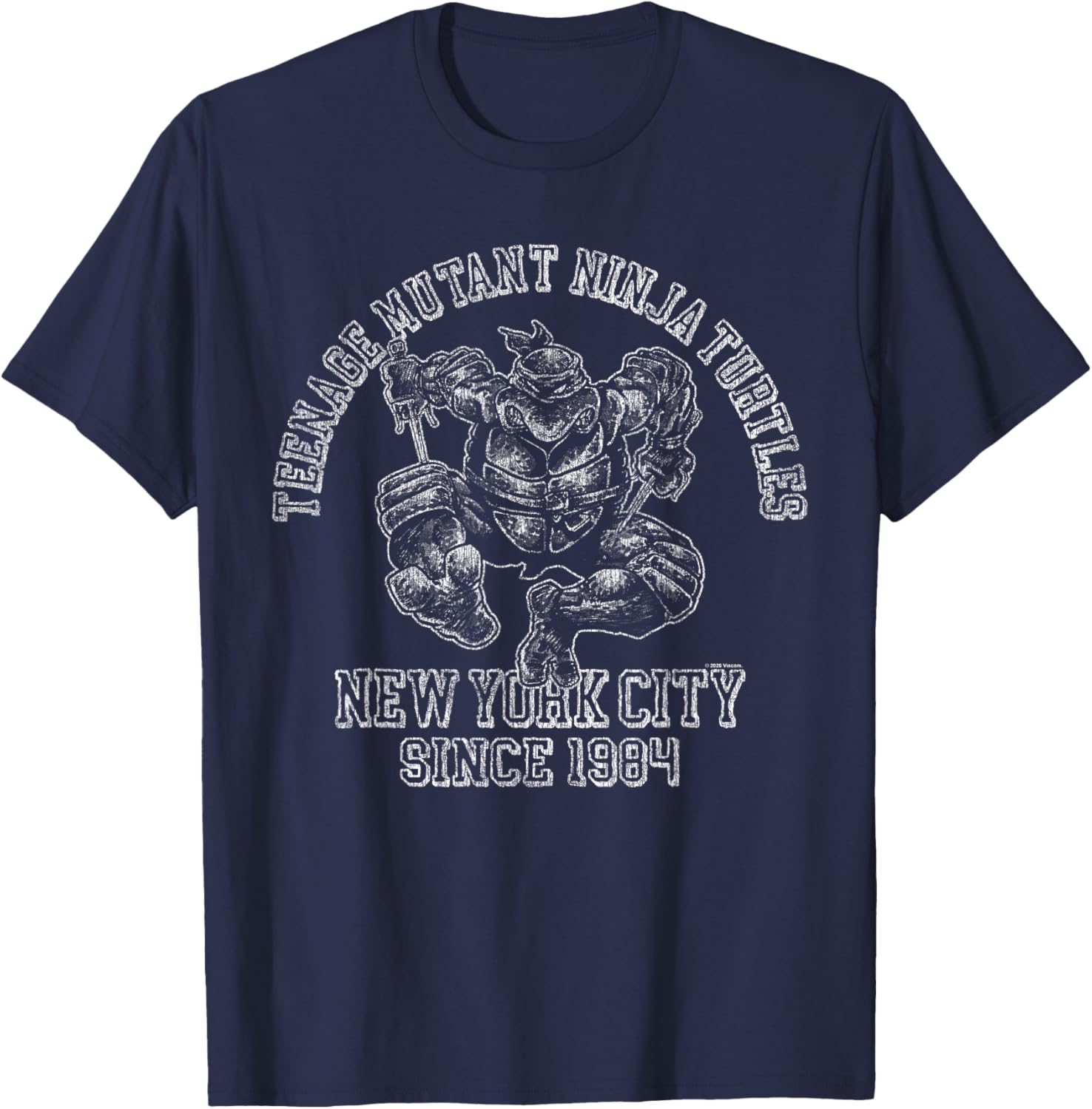 TMNT Comics New York City Since 1984 Athletic Illustration T-Shirt - T-Shirt | Navy