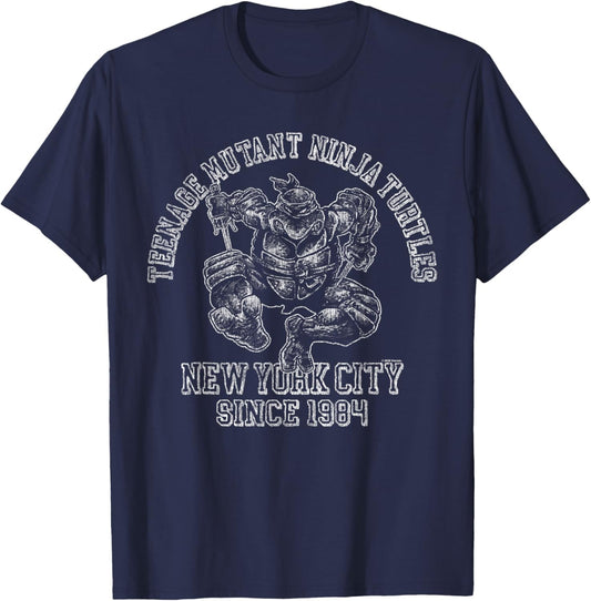 TMNT Comics New York City Since 1984 Athletic Illustration T-Shirt - T-Shirt | Navy