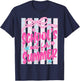 Last Day of School Out for Summer Coquette Bow Women Girl T-Shirt - T-Shirt | Navy