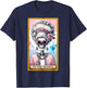 Cool Grandma Tarot Card Skeleton Skelly Messy Bun Coffee T-Shirt - T-Shirt | Navy