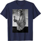 Rod Stewart in London Press for Body Wishes Tour 1983 T-Shirt - T-Shirt | Navy