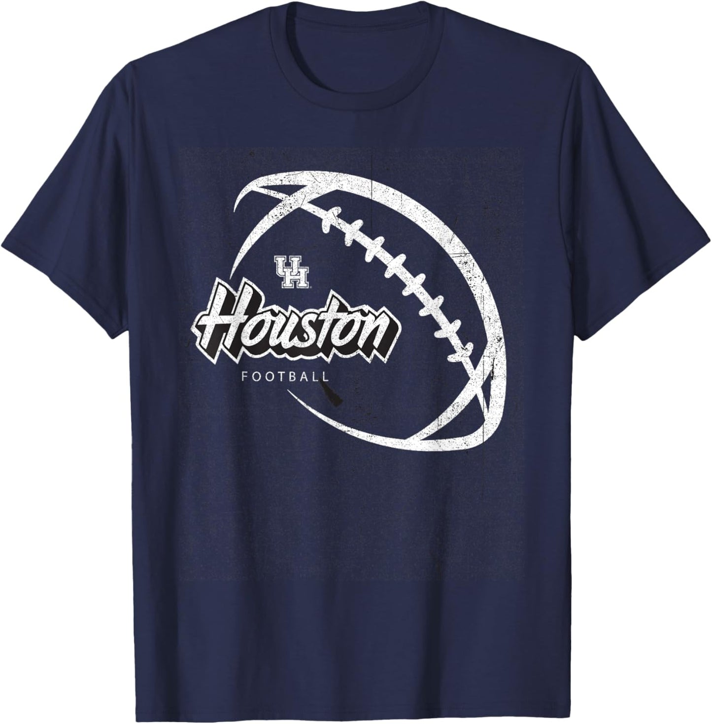 University of Houston Black Out Football | Houston Cougars T-Shirt - T-Shirt | Navy