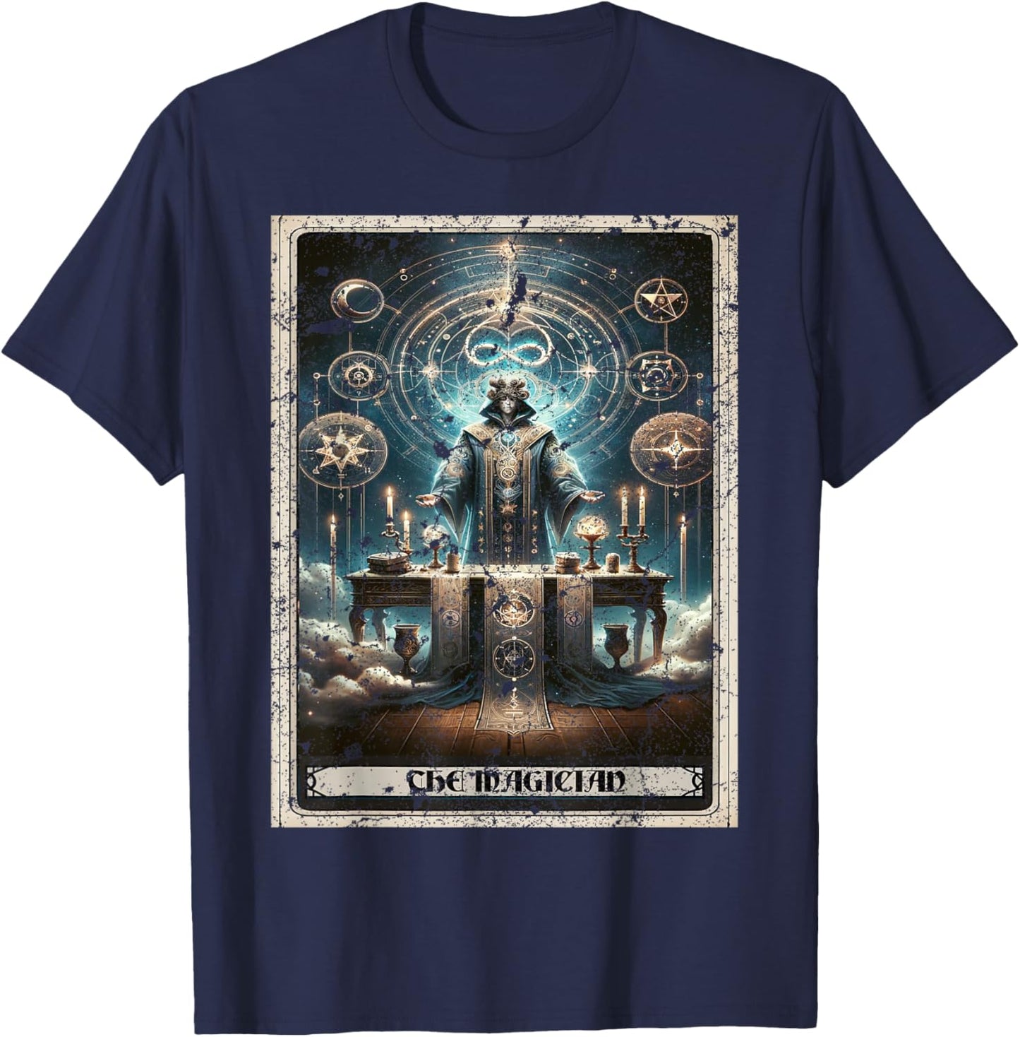 The Magician Tarot Card T-Shirt - T-Shirt | Navy
