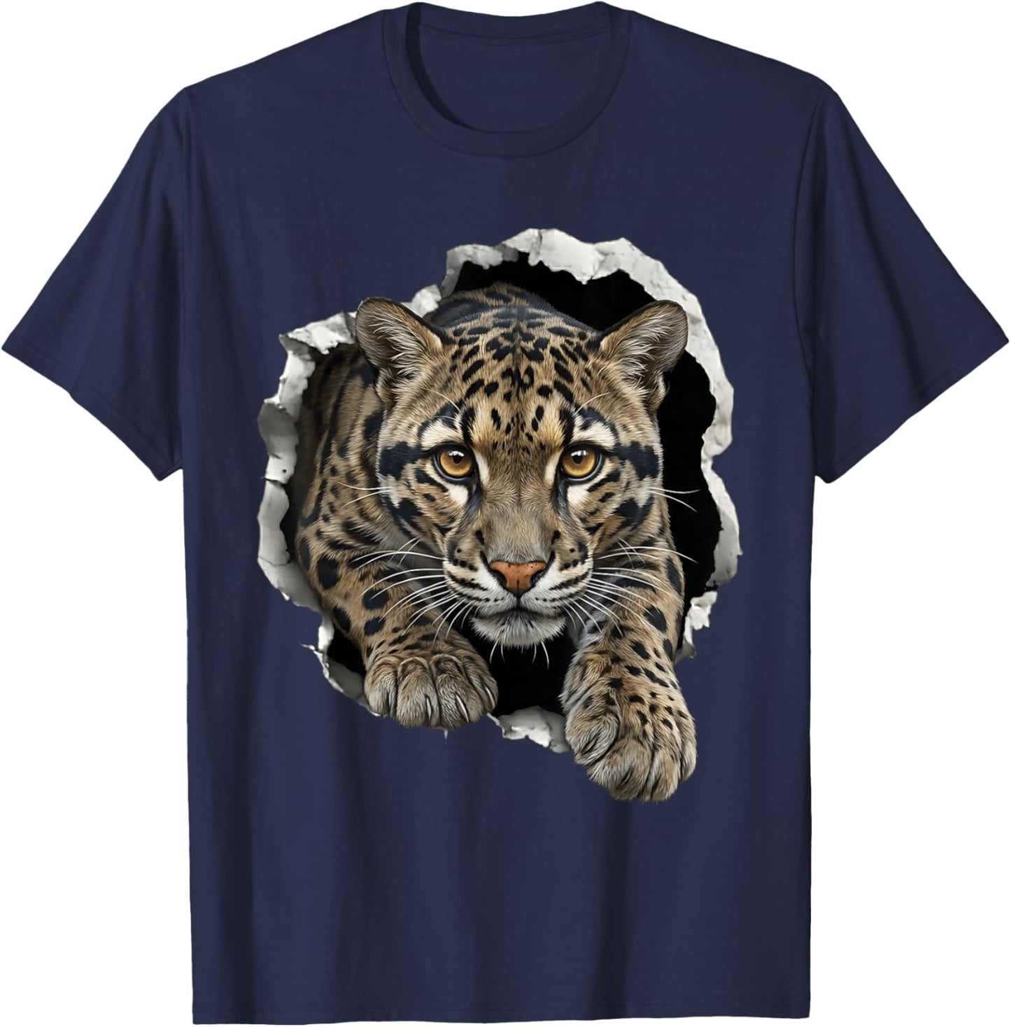 Clouded Leopard T-Shirt - T-Shirt | Navy